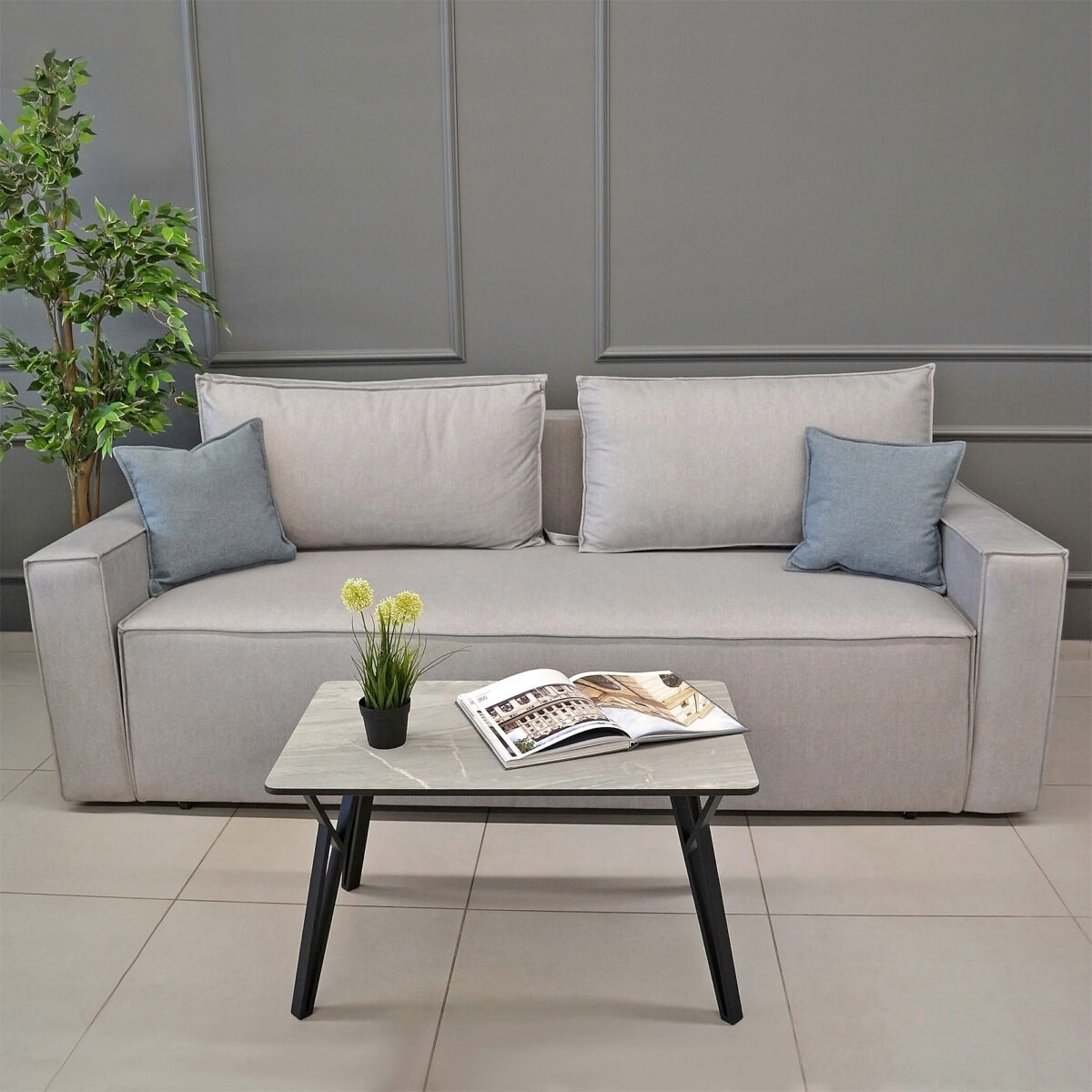 Canapea Extensibilă Kalifornia Grey - imagine 2