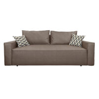 Canapea Extensibilă Kalifornia Brown Descoperiți canapeaua extensibilă Kalifornia Brown, ideală pentru orice interior. Cu un cadru din lemn, tapițată cu stofă și dotată cu ladă de depozitare, oferă confort și funcționalitate. Mecanismul Eurocarte permite transformarea ușoară într-un pat confortabil.