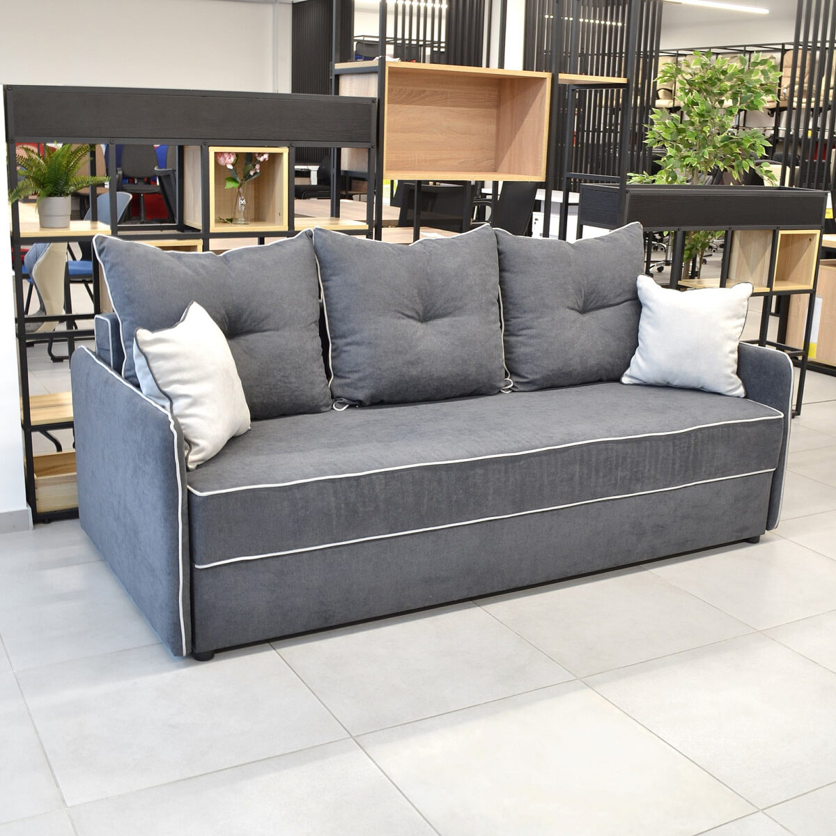 Canapea Extensibilă Latio Dark-Grey - imagine 2