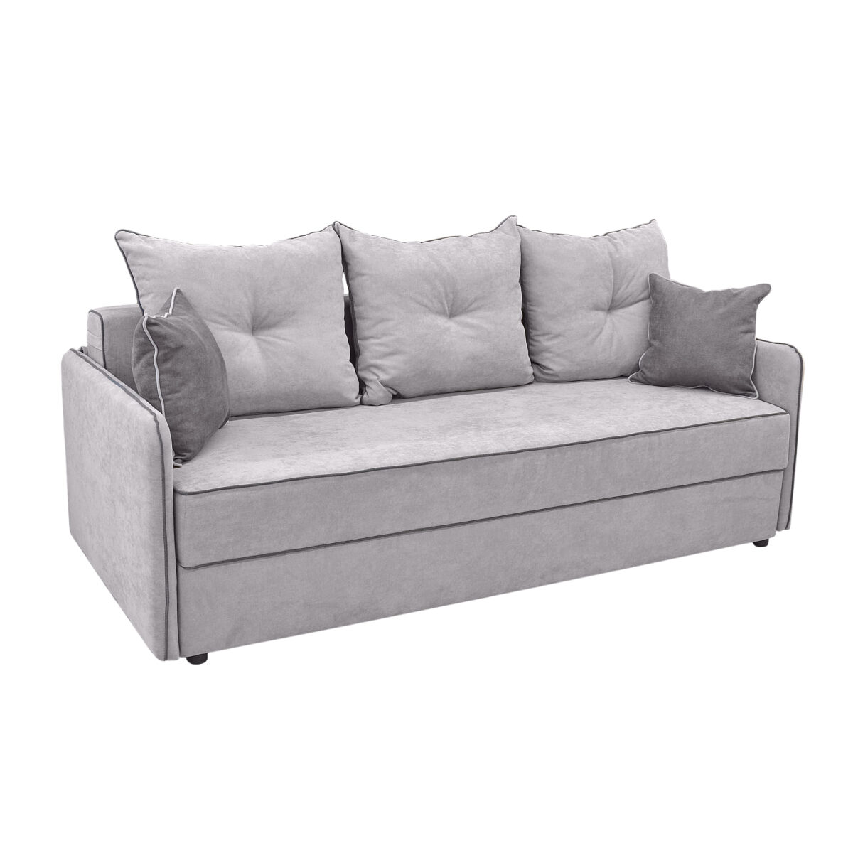 Canapea Extensibilă Latio Grey Descoperiți confortul canapelei extensibile Latio Grey! Fabricată din materiale de calitate, cu un design modern, aceasta se transformă ușor într-un pat spațios de 190 x 140 cm. Ideală pentru living sau camere de oaspeți. Alegeți eleganța și funcționalitatea!