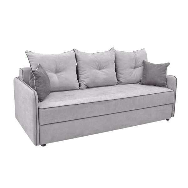 Canapea Extensibilă Latio Grey Descoperiți confortul canapelei extensibile Latio Grey! Fabricată din materiale de calitate, cu un design modern, aceasta se transformă ușor într-un pat spațios de 190 x 140 cm. Ideală pentru living sau camere de oaspeți. Alegeți eleganța și funcționalitatea!