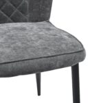 Tusk Chair Dark Grey + Black Legs - Image 4