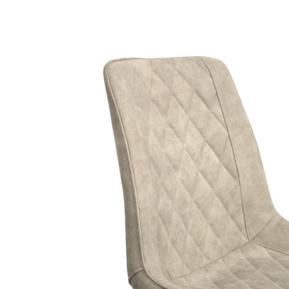 Hans (Caidu-118) Cappuccino Fabric + Black Legs Chair - Image 5