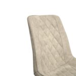 Hans (Caidu-118) Cappuccino Fabric + Black Legs Chair - Image 5