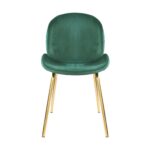 Roxy Velvet Green + Gold Legs Chair - Image 4
