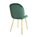 Roxy Velvet Green + Gold Legs Chair - Image 5