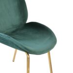 Roxy Velvet Green + Gold Legs Chair - Image 6
