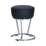 Cherry Black Stool Discover the Cherry Black stool, ideal for the kitchen or bar. With a modern design, eco-leather seat, and sturdy metal frame, it is easy to clean and stackable, perfect for any space. Choose functional and elegant furniture!