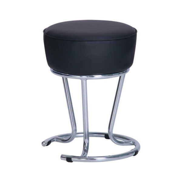 Cherry Black Stool Discover the Cherry Black stool, ideal for the kitchen or bar. With a modern design, eco-leather seat, and sturdy metal frame, it is easy to clean and stackable, perfect for any space. Choose functional and elegant furniture!