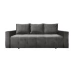 Canapea Extensibilă Parma Dark Grey Descoperă Canapeaua Extensibilă Parma Dark Grey, perfectă pentru orice spațiu! Cu un design modern, tapițerie delicată și ladă de depozitare, oferă confort maxim. Transformabilă cu mecanism Eurocarte, devine un pat de 155×190 cm. Ideală pentru living și oaspeți!