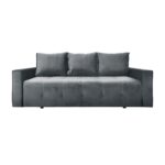 Canapea Extensibilă Parma Grey Descoperă Canapeaua Extensibilă Parma Grey, ideală pentru orice spațiu modern. Cu un cadru din lemn și tapițerie din stofă delicată, aceasta oferă confort și stil. Are ladă de depozitare și se transformă ușor într-un pat confortabil de 155×190 cm. Alege calitatea și eleganța!