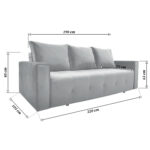 Parma Green Expandable Sofa - Image 7