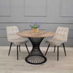 FELICIA Colonial Table + Black Leg Ø100 - Image 2