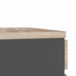 Masa Birou+BOX încorporat Stânga 1200x600 Sonoma/Black - imagine 4
