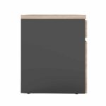 Masa Birou+BOX încorporat Stânga 1200x600 Sonoma/Black - imagine 3