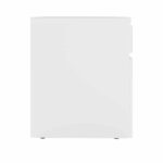 Masa Birou+BOX încorporat Dreapta 1200×600 White/White - imagine 3