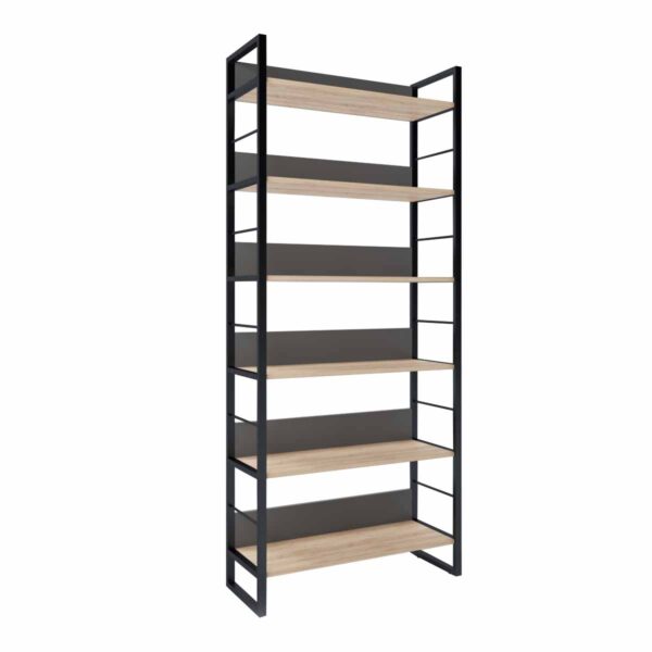 Raft Urban 90~cu bare Descoperă Raftul Urban 90 cu bare, perfect pentru biroul tău modern! Cu o structură metalică rezistentă și 6 polițe deschise, acest raft oferă depozitare funcțională pentru birotică și consumabile. Ideal pentru un living elegant sau birou ergonomic. Lungime: 90 cm, înălțime: 210 cm.