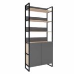 Raft Urban 90 Box Descoperă Raftul Urban 90 Box, soluția ideală pentru birou sau living modern! Cu o structură metalică rezistentă, 4 polițe și dulap inferior, asigură un spațiu de depozitare eficient pentru obiectele tale. Lungime de 90 cm și înălțime totală de 210 cm, perfect pentru organizare.