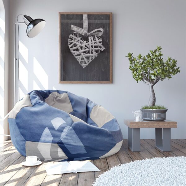 Кресло мешок Bean Bag Ball Indigo-Grey Создайте свой уютный уголок с креслом-мешком Bean-Bag Ball Indigo-Grey – современным, универсальным и невероятно комфортным аксессуаром, идеально подходящим для любого пространства. Заказывайте сейчас, чтобы добавить комфорт и стиль в ваш дом или офис!