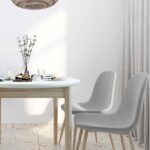 Chair C-710 Denim Light-Grey + Transprint Legs - Image 2