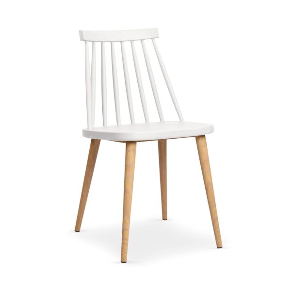 Стул Jack~SL-7037 White+Transprint Legs Стул Jack SL-7037 White с ножками под дерево — идеальное сочетание классики и современности. Удобное сиденье и уникальный дизайн подойдут для любой кухни или офиса. Практичный, легкий в уходе и стильный, этот стул станет акцентом вашего интерьера.
