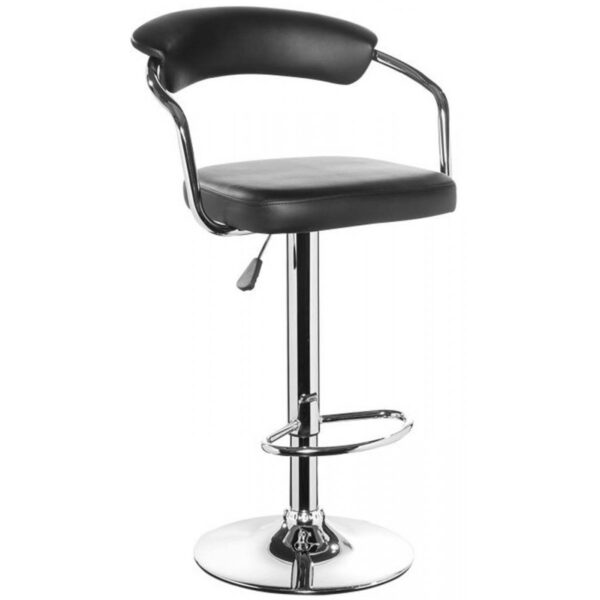 Scaun Bar Sb-31 Black Descoperiți scaunul de bar SB-31 Black, ideal pentru mobilă de bucătărie! Cu structură din oțel cromat și tapițerie din piele ecologică, oferă confort și susținere lombară. Ușor de asamblat și ajustabil, perfect pentru orice spațiu.