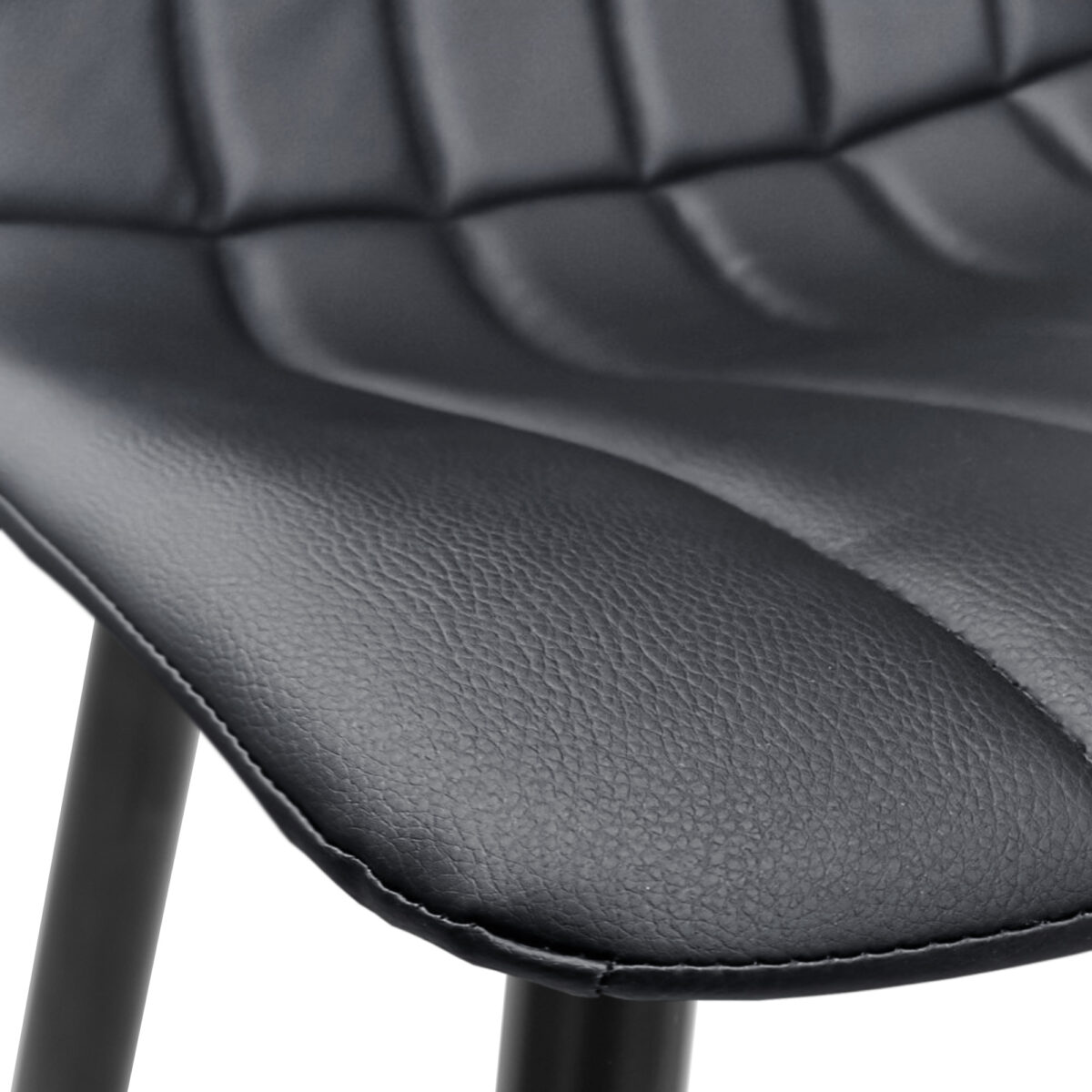 Dc-90p Eco-Leather Black + Black Legs Chair - Image 5