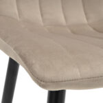 DC-90P N9 Chair Velvet Beige + Black Legs - Image 3