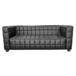 Cubo Sofa Discover the Cubo sofa, a modern piece of furniture made from plywood and polyurethane foam, upholstered with eco-leather. Its elegant design in black fits perfectly in any interior. Ideal for an office or living room, it offers maximum comfort.