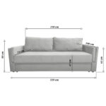 Tokyo Grey Expandable Sofa - Image 2