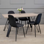 Стул C-710 Denim Black+Black Legs — изображение 2