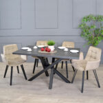 Dakota Black Marble Table 150×80 - Image 3
