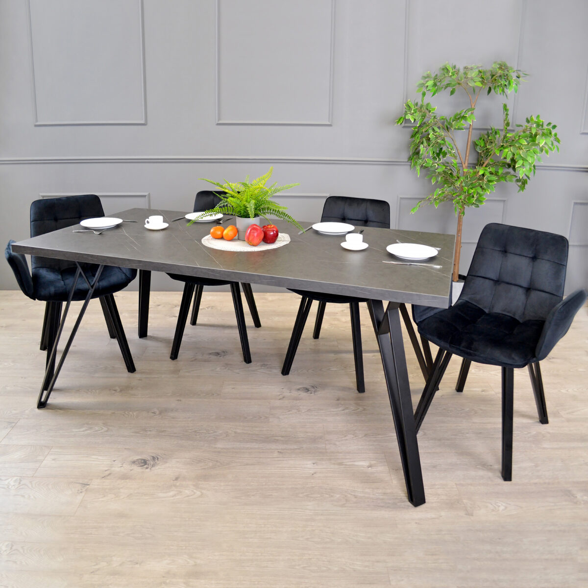 TOKYO Black Marble Table 150×80 - Image 2