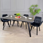 TOKYO Black Marble Table 150×80 - Image 2