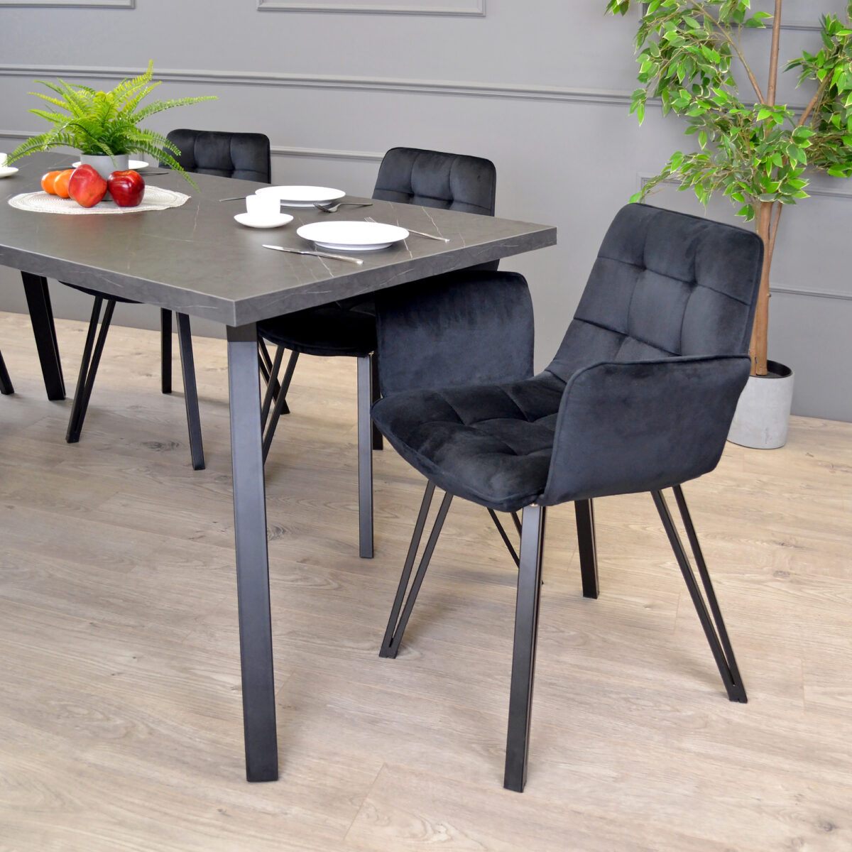TOKYO Black Marble Table 150×80 - Image 3