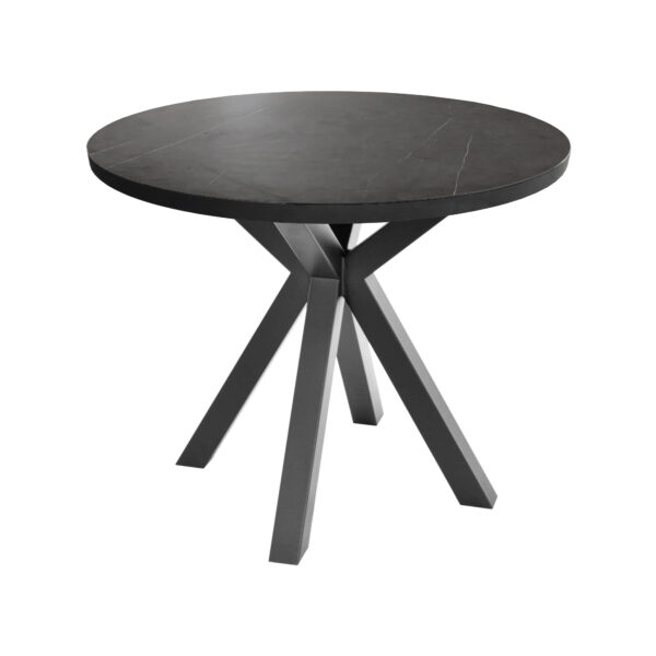 KLEO Table Black Marble Ø90 Discover the KLEO table with black marble Ø90, perfect for furnishing your kitchen. An elegant and modern design that complements any interior. Ideal for moments spent with family and friends!