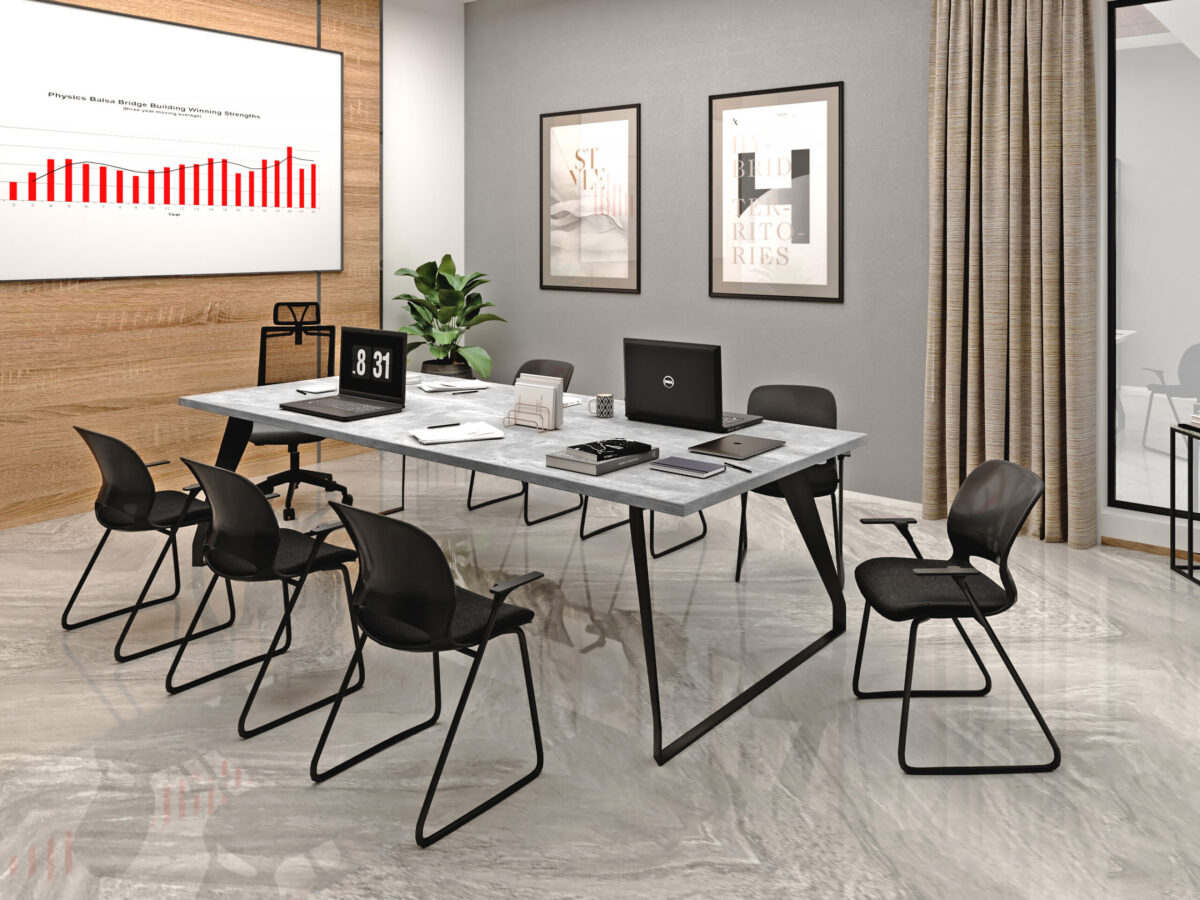 TOWN Conference Table Concrete 275×130 - Image 5