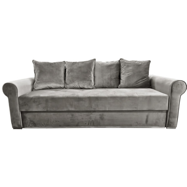Expandable Sofa Lira Grey-Beige Discover the Lira extendable sofa in shades of gray and beige, perfect for any interior. With a wooden frame, Bonnell springs, and a storage box, it offers comfort and functionality. Transform your relaxation with a cozy bed. Ideal for the living room!