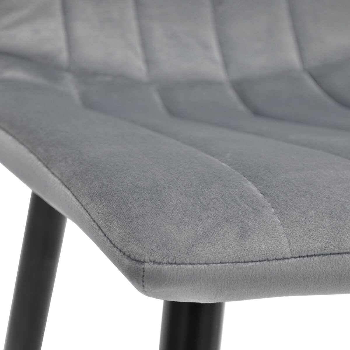 Стул Dc-90 (N23) Catifea Grey+Black Legs — изображение 3