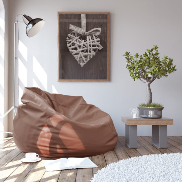 Eco Leather Brown Bean Bag Discover the brown eco-leather Bean-Bag armchair, perfect for the office or home. With a modern and comfortable design, it fits perfectly in any room. Ideal for relaxation indoors or outdoors. Dimensions: diameter 100 cm, height 115 cm.