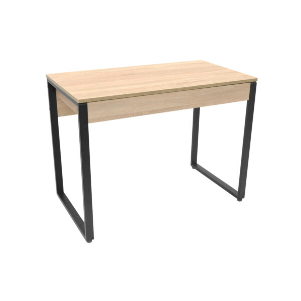 Small Desk Table 100×55 Sonoma/Black Discover the SMALL desk measuring 100x55 cm in sonoma/black, perfect for a comfortable and productive work environment. Easy to move and functional, it adds a touch of style to your office. Ideal for small spaces!