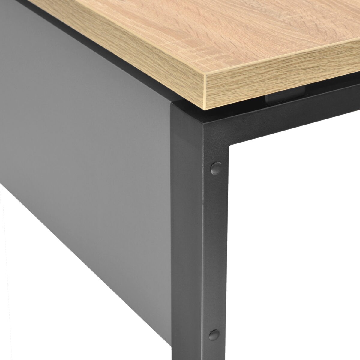 Desk Table B-150 (150x68) Sonoma/Black - Image 8