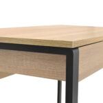 Masa Birou SMALL 100x55 Sonoma/Black - imagine 9