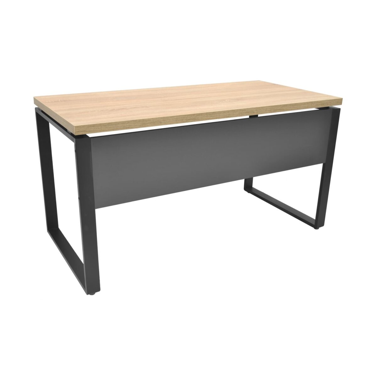 Office Desk B-140 (140x68) Sonoma/Black - Image 3