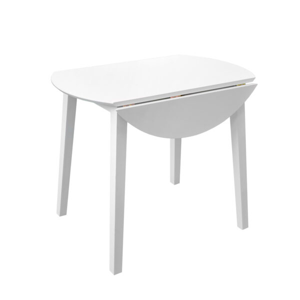 PHILADELPHIA White Extendable Table Discover the PHILADELPHIA White extending table, perfect for the kitchen! With a modern design and neutral colors, this 90 cm table extends for special occasions. Made from MDF and painted wood, it offers stability and an elegant appearance. Ideal for various spaces!