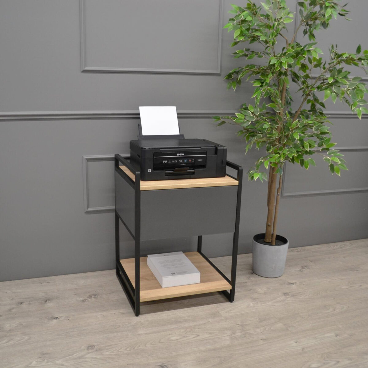 Printer Shelf with Drawer 540*500*740 - Image 9