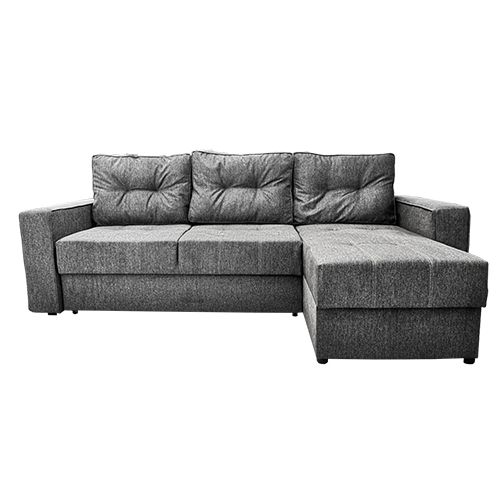 Capry Dark-Grey Extendable Sofa 155×210 cm Discover the comfort of the Capry Dark-Grey extendable sofa, perfect for 2-3 people. Made from wood and upholstered in soft fabric, it offers a deep seat and an Euro-loft mechanism for easy transformation. Ideal for modern living rooms!