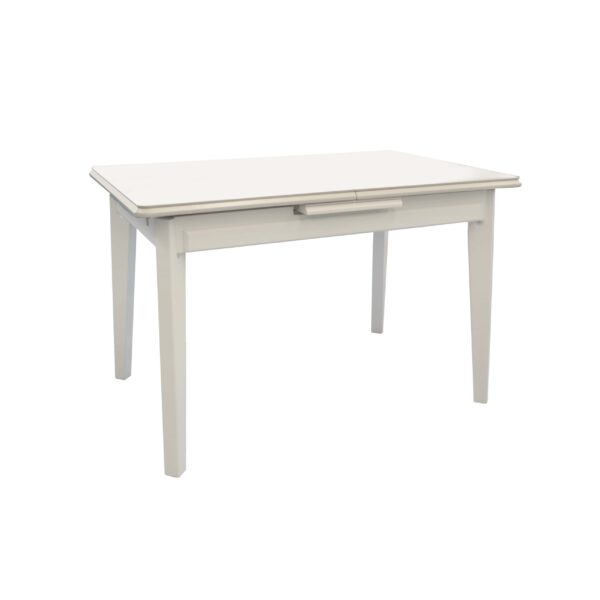 Expandable Table MALTA 120/150×75 Discover the MALTA extendable table 120/150x75, ideal for any kitchen! With a ceramic top resistant to extreme temperatures and an easy-to-use extension mechanism, this adaptable table comfortably seats 4-6 people. Elegance and functionality for your dining experiences!