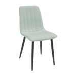 Chair DC-90P N6 Denim Mint + Black Legs Discover the DC-90P N6 Denim Mint chair with black legs, perfect for your kitchen. Comfortable and stylish, with velvet upholstery, it adds a touch of beauty to any interior. Choose quality and style for a modern ambiance!