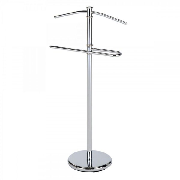 Portmantou Gc0255r Chrome Descoperiți portmantoul GC0255R Chrome, un suport elegant pentru haine, perfect pentru birou sau living. Realizat din structură metalică cromată, cu bază din plastic durabil, oferă un stil modern și funcționalitate. Dimensiuni ideale: 48 cm lățime, 28 cm adâncime și 105 cm înălțime.